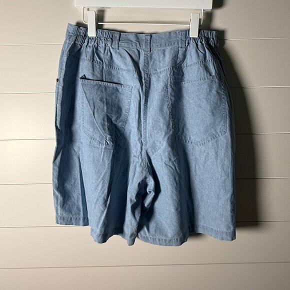 Talbots Chambray Shorts Size 14W - Picture 4 of 6